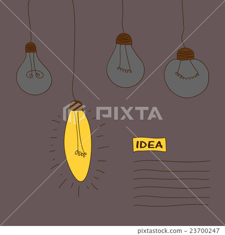 vector illustration - postcard with lamps vector illustration - postcard with lamps 23700247
