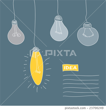 vector illustration - postcard with lamps vector illustration - postcard with lamps 23700249
