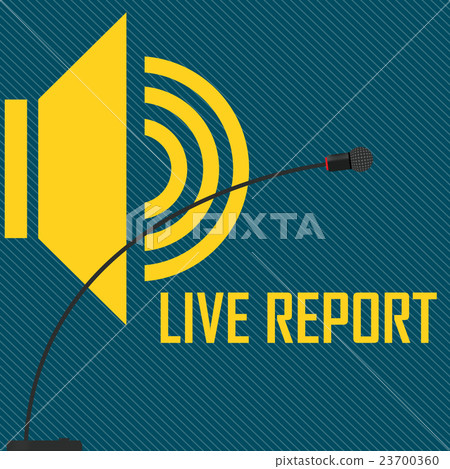 vector illustration of a live report vector illustration of a live report 23700360