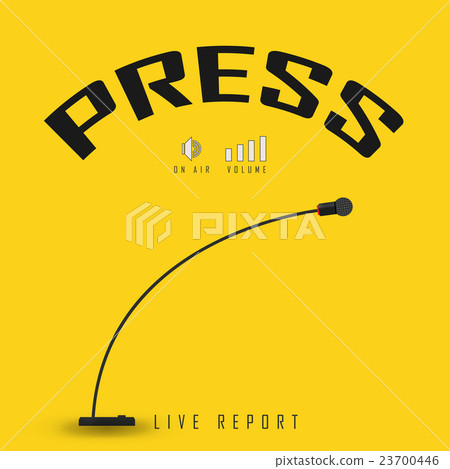 vector-drawing-emblem-press-conference 23700446