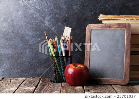 Books, supplies and chalk board for your text Books, supplies and chalk board for your text 23701037