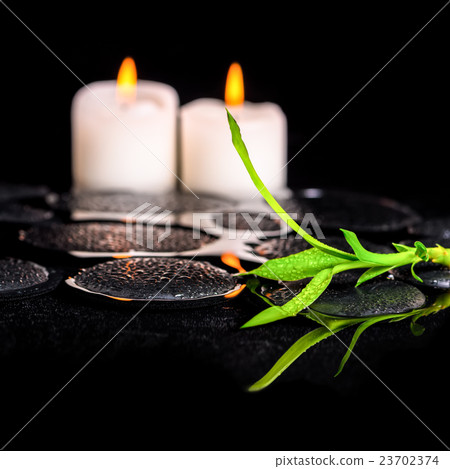 spa still life of green twig bamboo and candles spa still life of green twig bamboo and candles 23702374