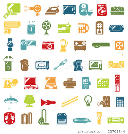 家用電子產品圖標 23703844