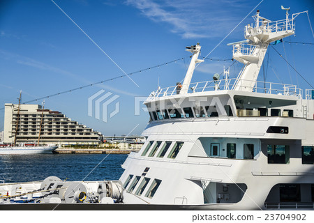 Kobe Port Tourist Ship Steering Room and Landscape Kobe Port Tourist Ship Steering Room and Landscape 23704902