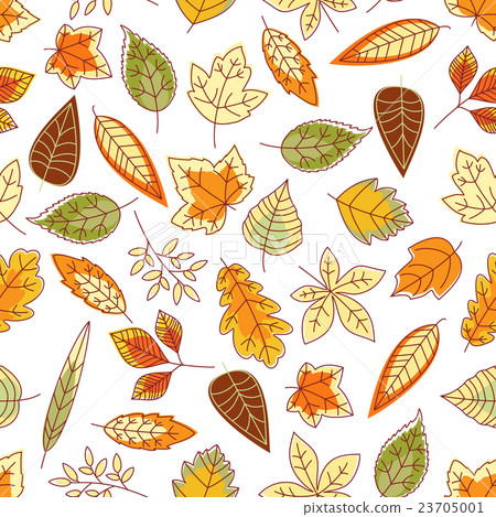 Leaves seamless pattern background 23705001