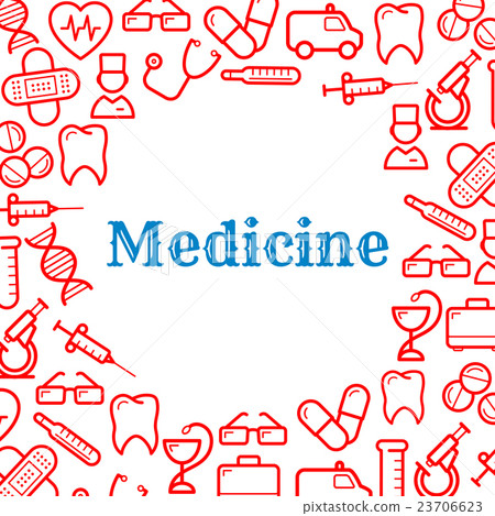 Icons of equipment for medicine and healthcare Icons of equipment for medicine and healthcare 23706623