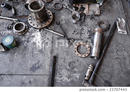 tools at working site tools at working site 23707443