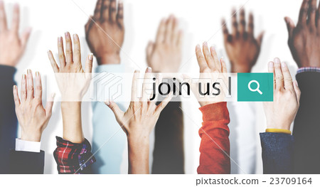 Join Us Recruitment Employment Hiring Concept 23709164
