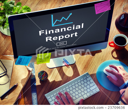 Financial Report Money Cash Growth Analysis Concept 23709636