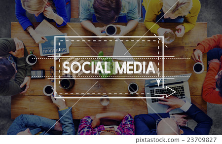Social Media Networking Connection Communication Concept 23709827