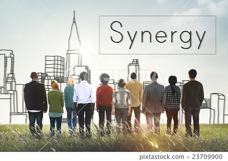 Synergy Team Interaction Organization Cooperation Concept 23709900