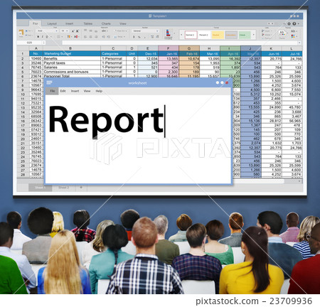 Report Reporting Resulting Information Article Concept 23709936