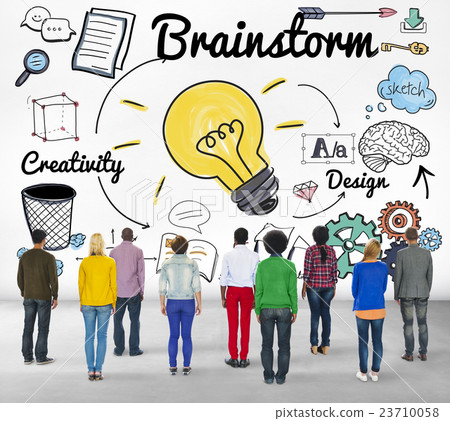 Brainstorming Analysis Planning Sharing Meeting Concept Brainstorming Analysis Planning Sharing Meeting Concept 23710058