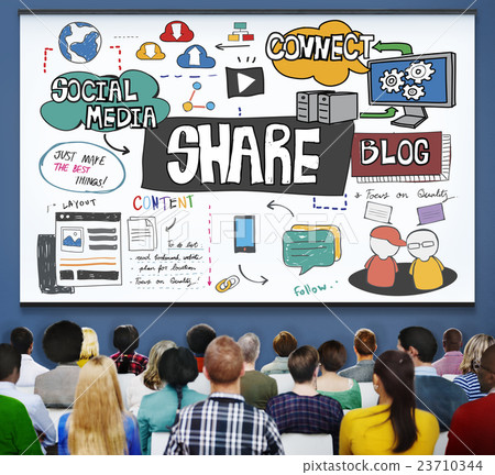 Share Networking Sharing Social Connection Media Concept Share Networking Sharing Social Connection Media Concept 23710344
