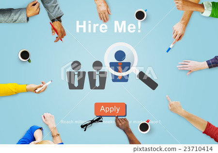 Hire Me! Application Job Employment Recruitment Concept Hire Me! Application Job Employment Recruitment Concept 23710414