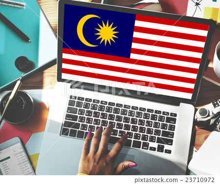 Malaysia Country Flag Liberty National Concept 23710972