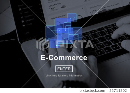 E-Commerce Online Marketing Website Connect Concept E-Commerce Online Marketing Website Connect Concept 23711202