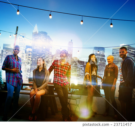 Diverse City Buildings Roof Top Fun Concept Diverse City Buildings Roof Top Fun Concept 23711457