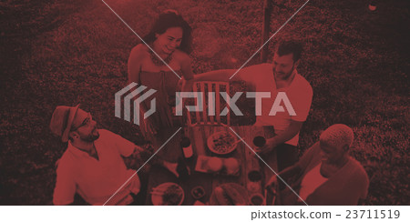 Friends Friendship Outdoor Dining People Concept Friends Friendship Outdoor Dining People Concept 23711519