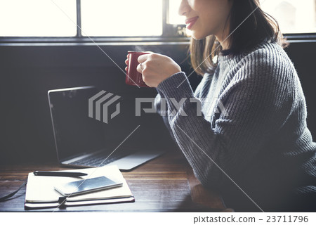 Break Time Cafe Coffee Leisure Relaxation Tea Concept 23711796