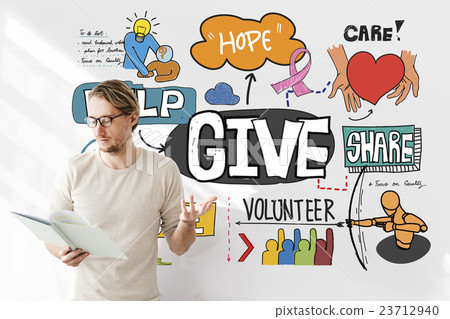 Give Aid Charity Support Welfare Concept 23712940