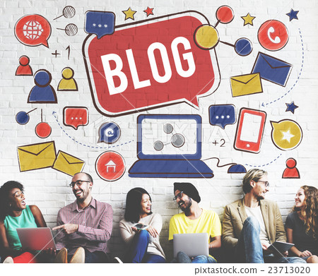 Blog Blogging Social Network Online Internet Concept 23713020