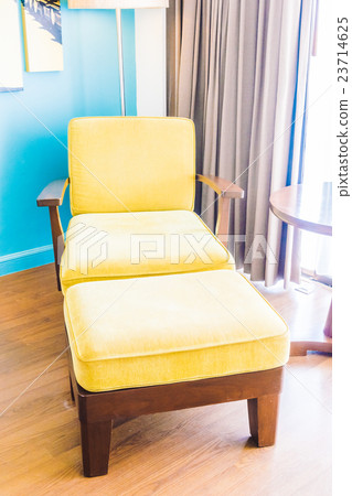 Empty sofa and chair Empty sofa and chair 23714625
