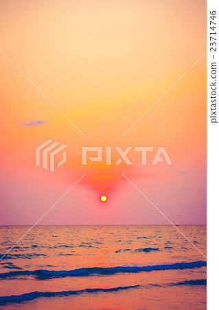 Sunset on the beach 23714746