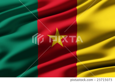Crumpled Cameroon flag closeup texture background (High resolution 3D CG rendering ∕ coloring illustration) Crumpled Cameroon flag closeup texture background (High resolution 3D CG rendering ∕ coloring illustration) 23715073