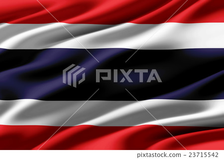 Wrinkled Thailand Flag Closeup Texture Background (High Resolution 3D CG Rendering ∕ Coloring Illustration) Wrinkled Thailand Flag Closeup Texture Background (High Resolution 3D CG Rendering ∕ Coloring Illustration) 23715542