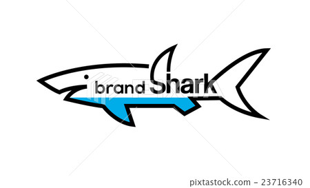 Shark vector  logo design template 23716340