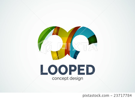 Abstract business company infinity logo template Abstract business company infinity logo template 23717784