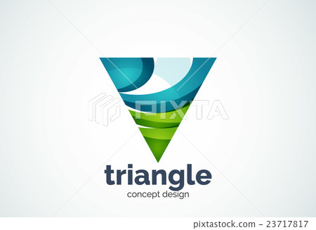 Triangle logo template, triple cycle or pyramid Triangle logo template, triple cycle or pyramid 23717817