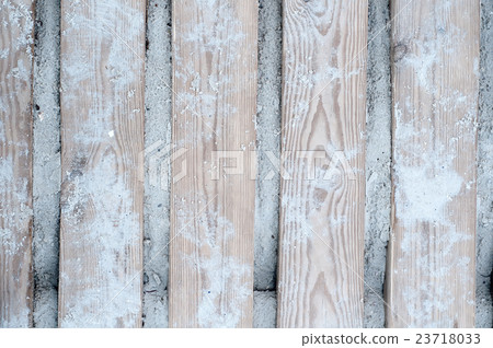 sand beach and wooden path 23718033