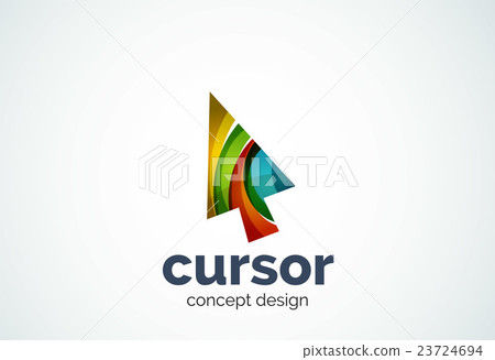 Cursor logo template, mouse pointer and arrow Cursor logo template, mouse pointer and arrow 23724694