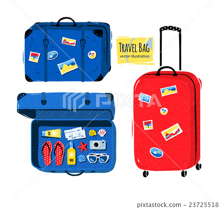 Set of travel bag and suitcases 23725518