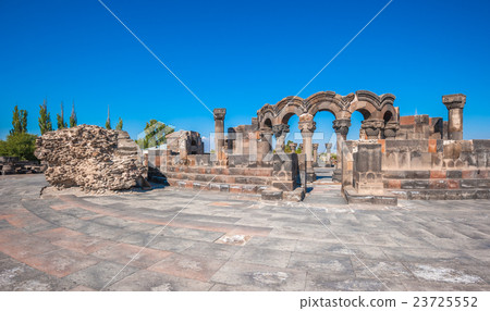 The ruins of ancient temple of Zvartnots, Armenia 23725552