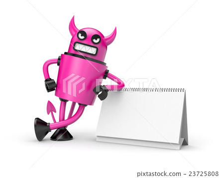 Devil with calendar 23725808