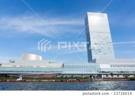 View of Toki Messe from the Shinano river water bus View of Toki Messe from the Shinano river water bus 23726014