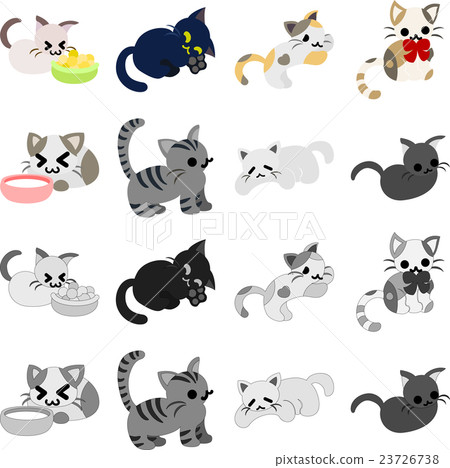 Cute cat icon Stock Vector by ©coffeee_in 95726228