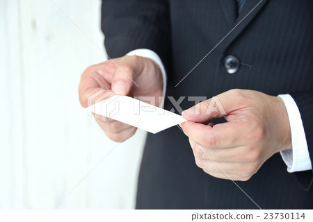 Business image - business card exchange 23730114