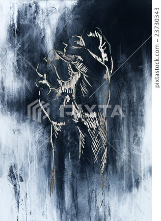 fist drawing, pencil sketch on paper, Color effect fist drawing, pencil sketch on paper, Color effect 23730343