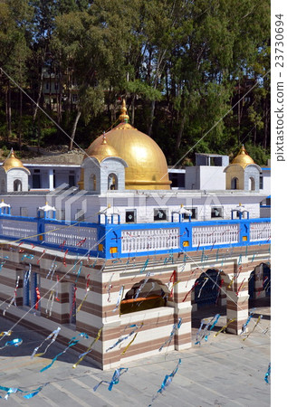 The Sikh Gurdwara Temple in Rewalsar, India The Sikh Gurdwara Temple in Rewalsar, India 23730694