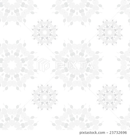 Vector seamless pattern ornament with round Vector seamless pattern ornament with round 23732696