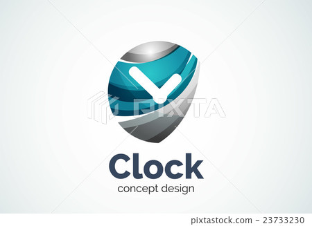 Clock logo template, time management business Clock logo template, time management business 23733230