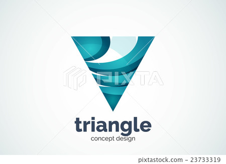 Triangle logo template, triple cycle or pyramid Triangle logo template, triple cycle or pyramid 23733319