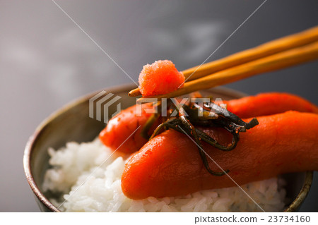 米飯和辛辣明太子 23734160