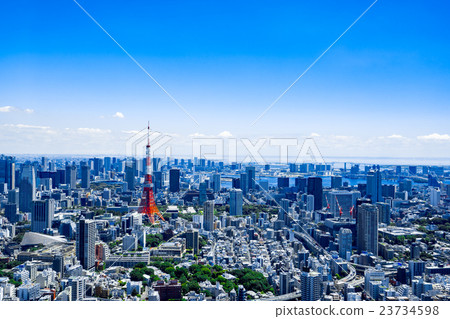 [東京]東京塔和城市景觀 23734598