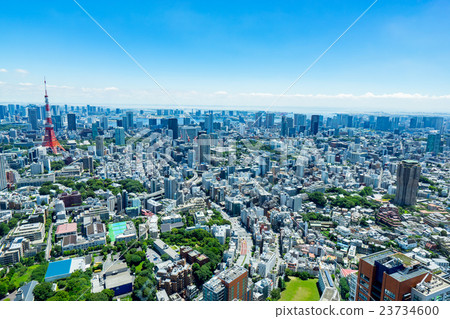 [東京]東京塔和城市景觀 23734600