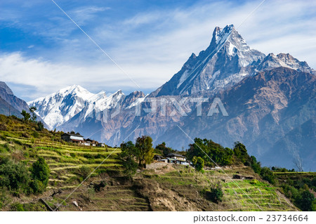 Machupuchare Annapurna mountain range (Nepal) 23734664